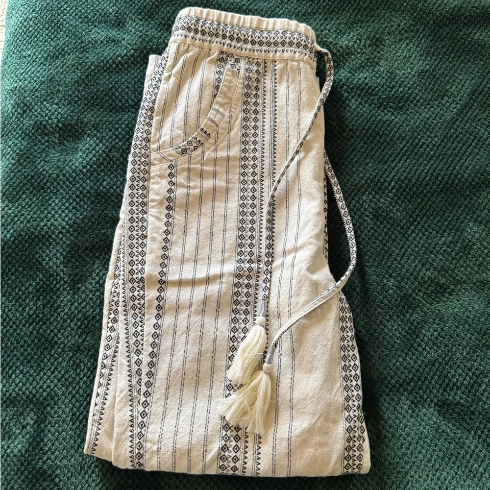Anthropologie Boho Tassel Beach Pants - Picture 6 of 13